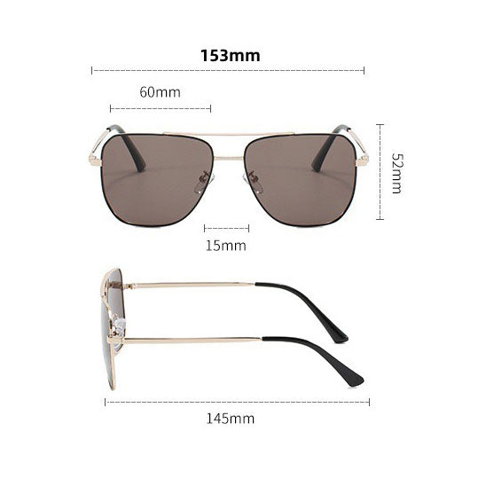 153mm Extra-Wide Metal Frame – For Big Heads & Bold Styles