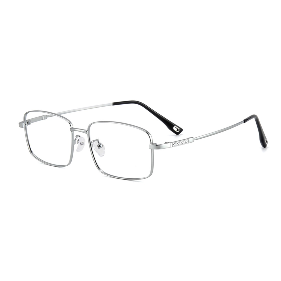 156mm Wide Frame Rectangle Eyeglasses for Men with Big Head