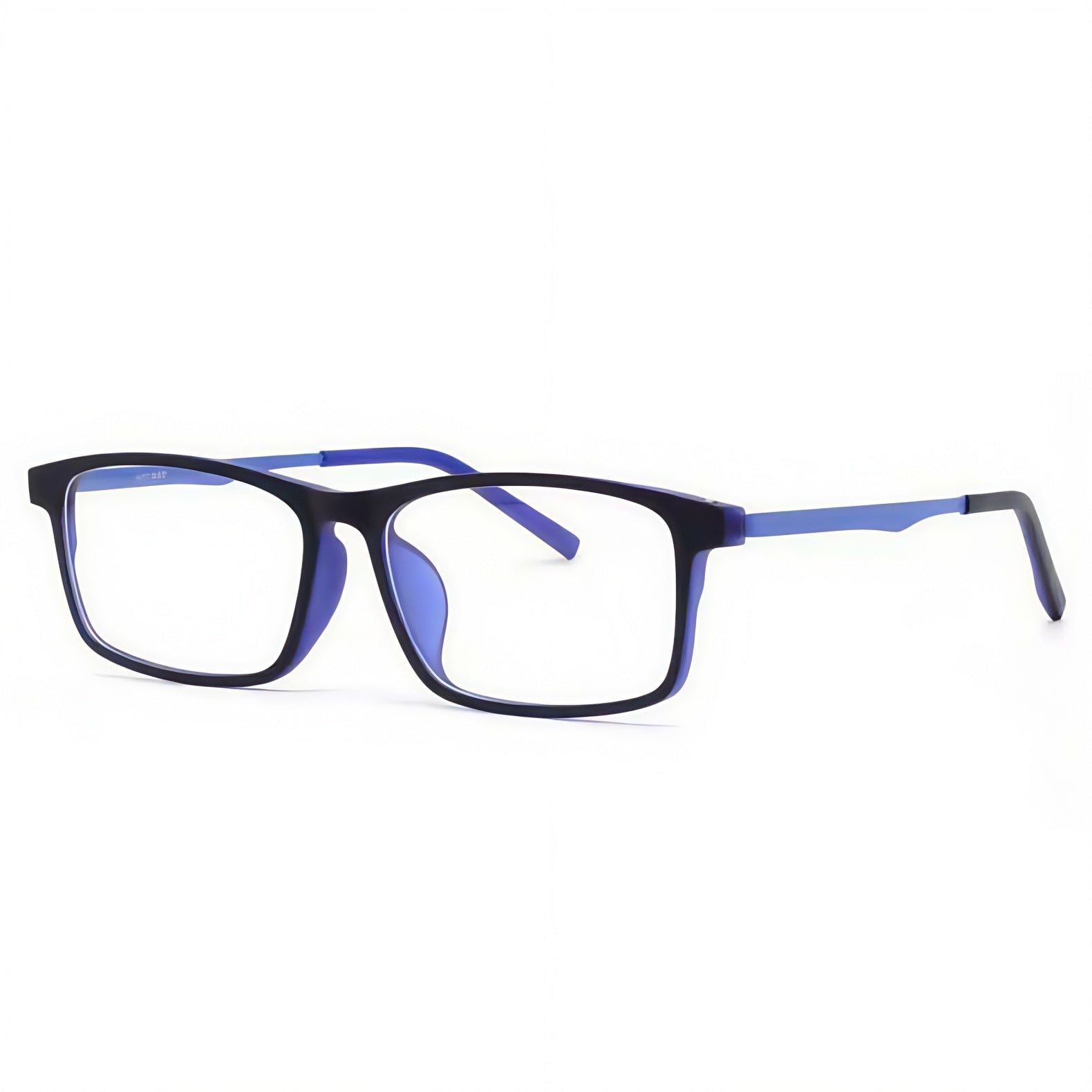 153mm Wide Frame Square Eyeglasses for Men with Big Head #frame-color_blue