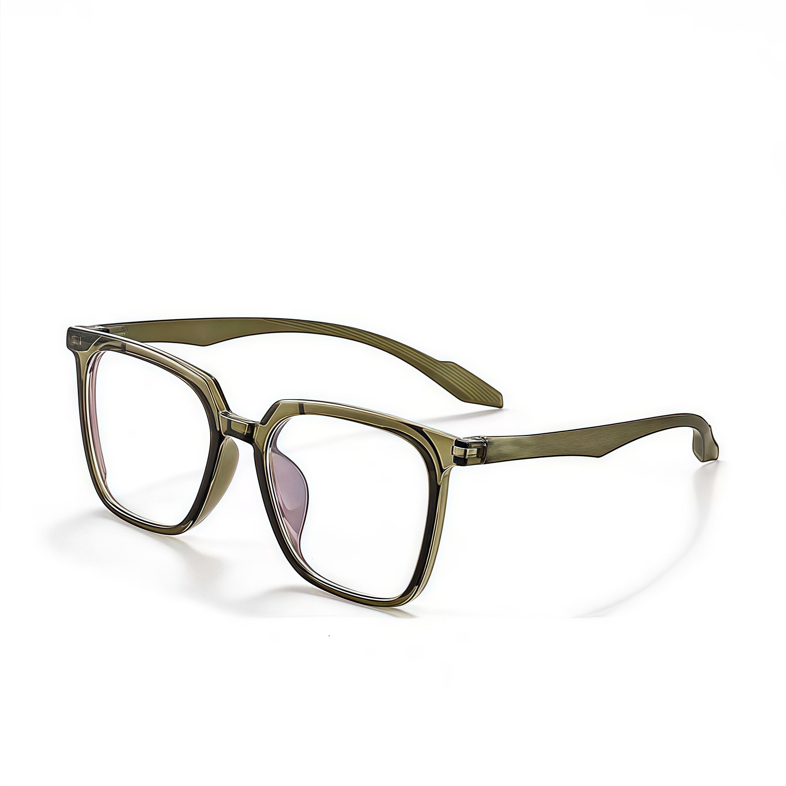 154mm Wide Frame Square Eyeglasses for Reading & Working #frame-color_green