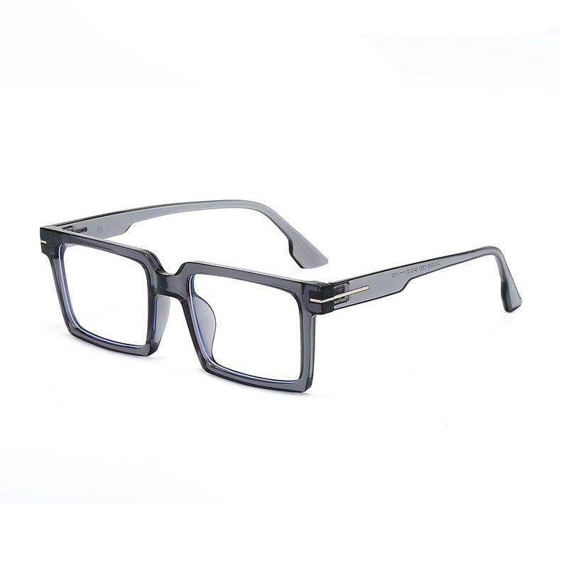 148mm Wide Frame Square Eyeglasses for Men with Big Head