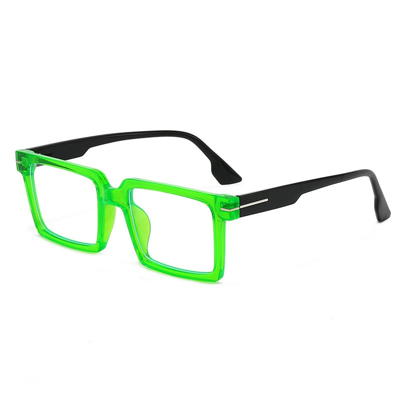 148mm Wide Frame Square Eyeglasses for Men with Big Head
