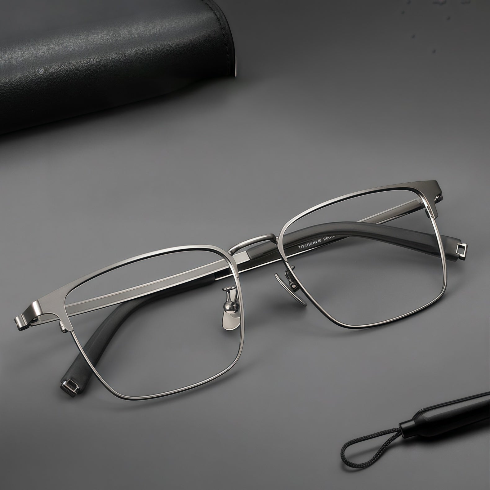 148mm Wide Frame Rectangle Eyeglasses for Men with Big Head
