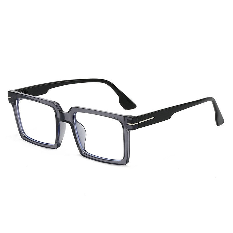 148mm Wide Frame Square Eyeglasses for Men with Big Head