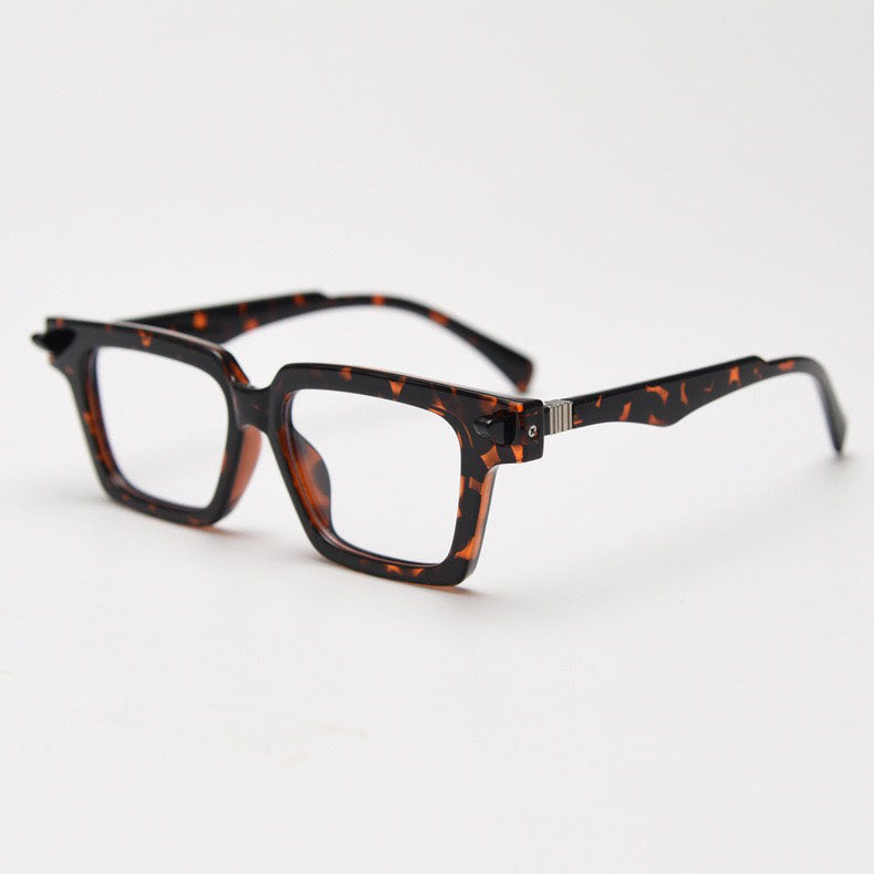 154mm Wide Frame Square Eyeglasses for Men with Big Head