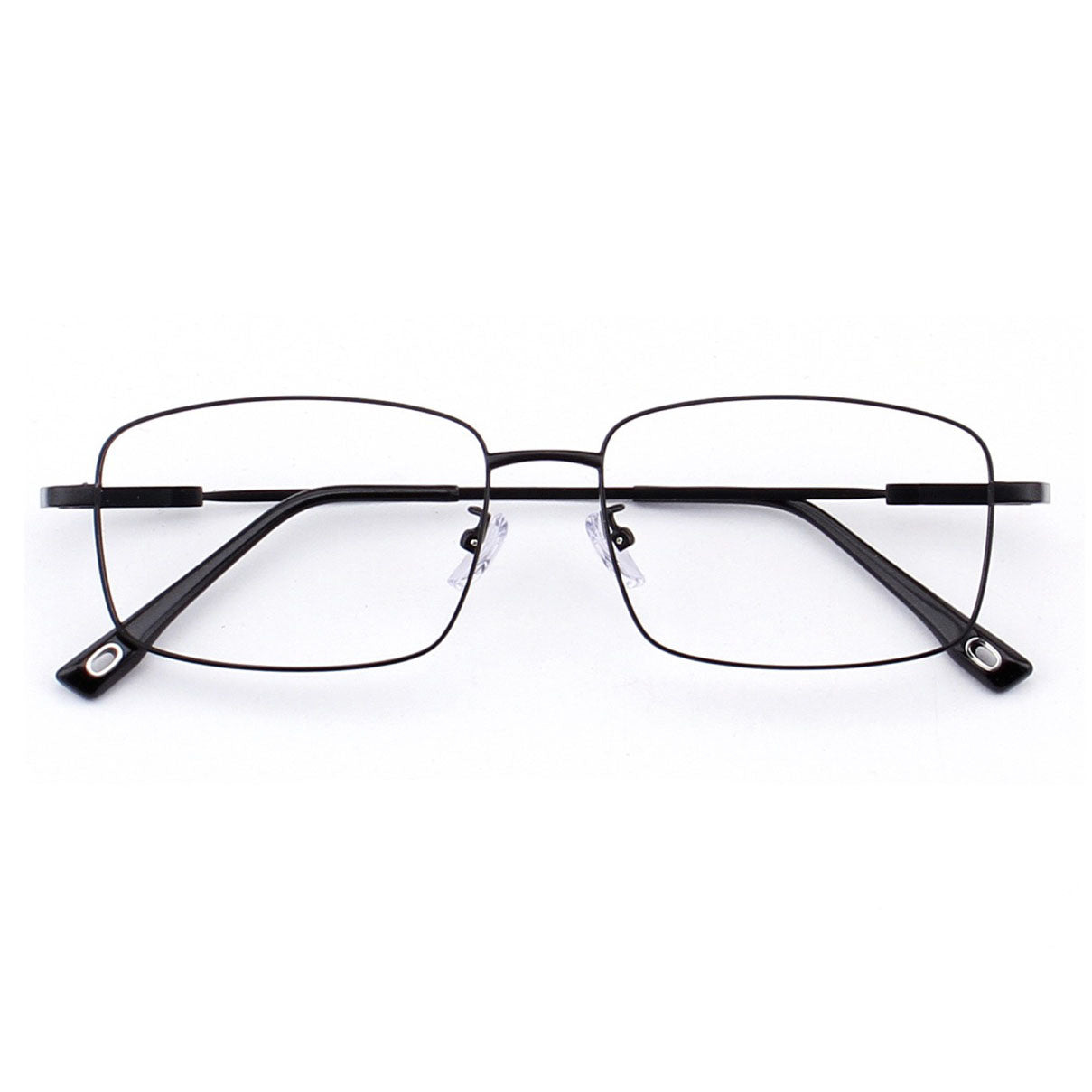 156mm Wide Frame Rectangle Eyeglasses for Men with Big Head