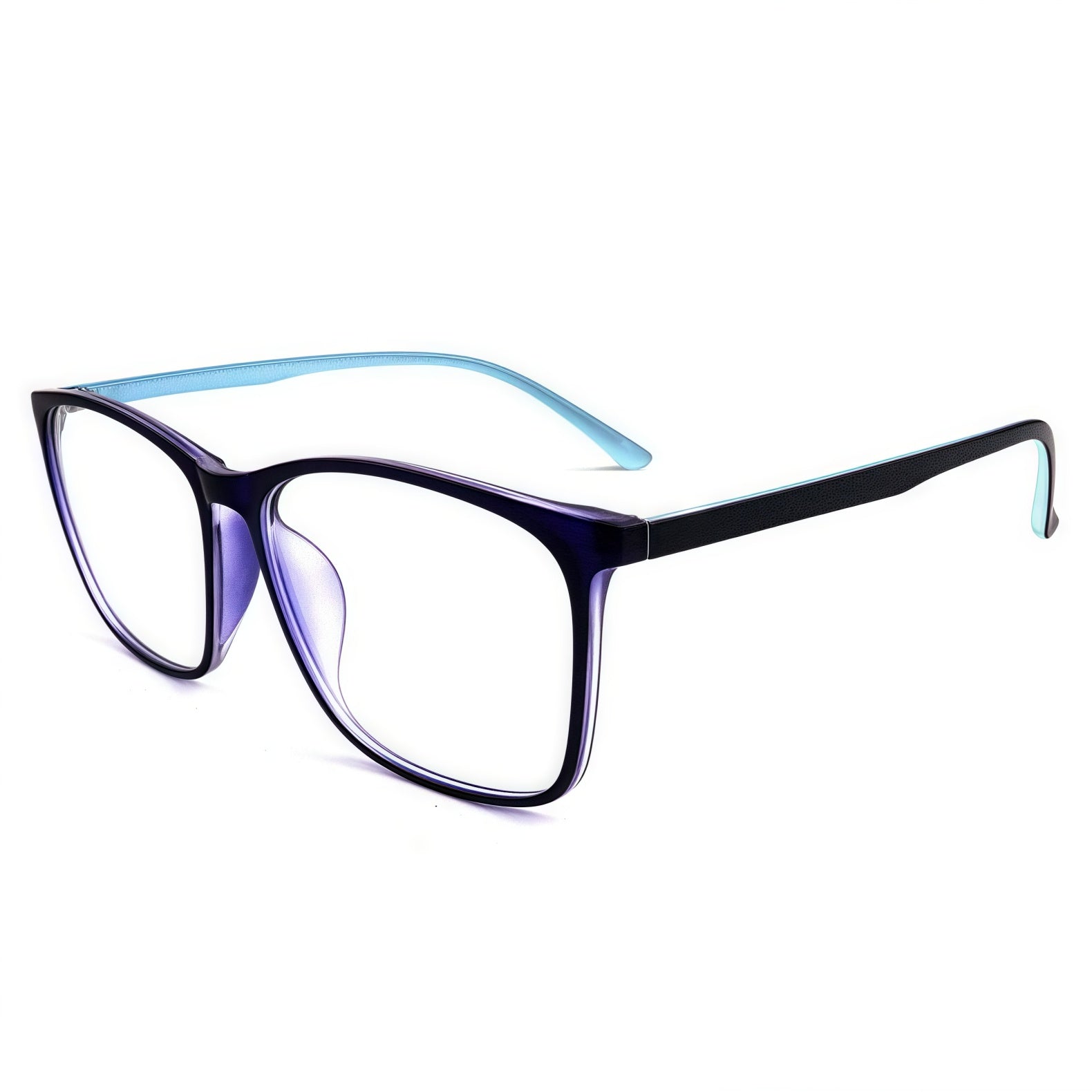 155mm Wide Frame Square Eyeglasses for Reading & Working