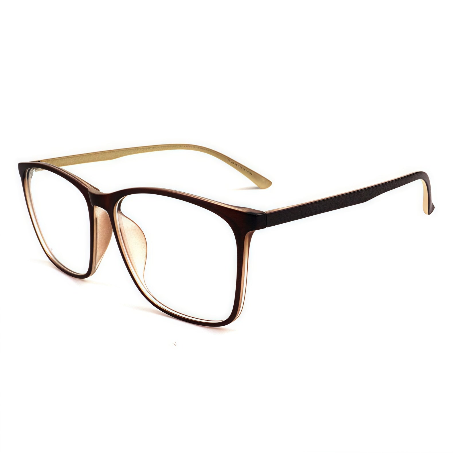 155mm Wide Frame Square Eyeglasses for Reading & Working