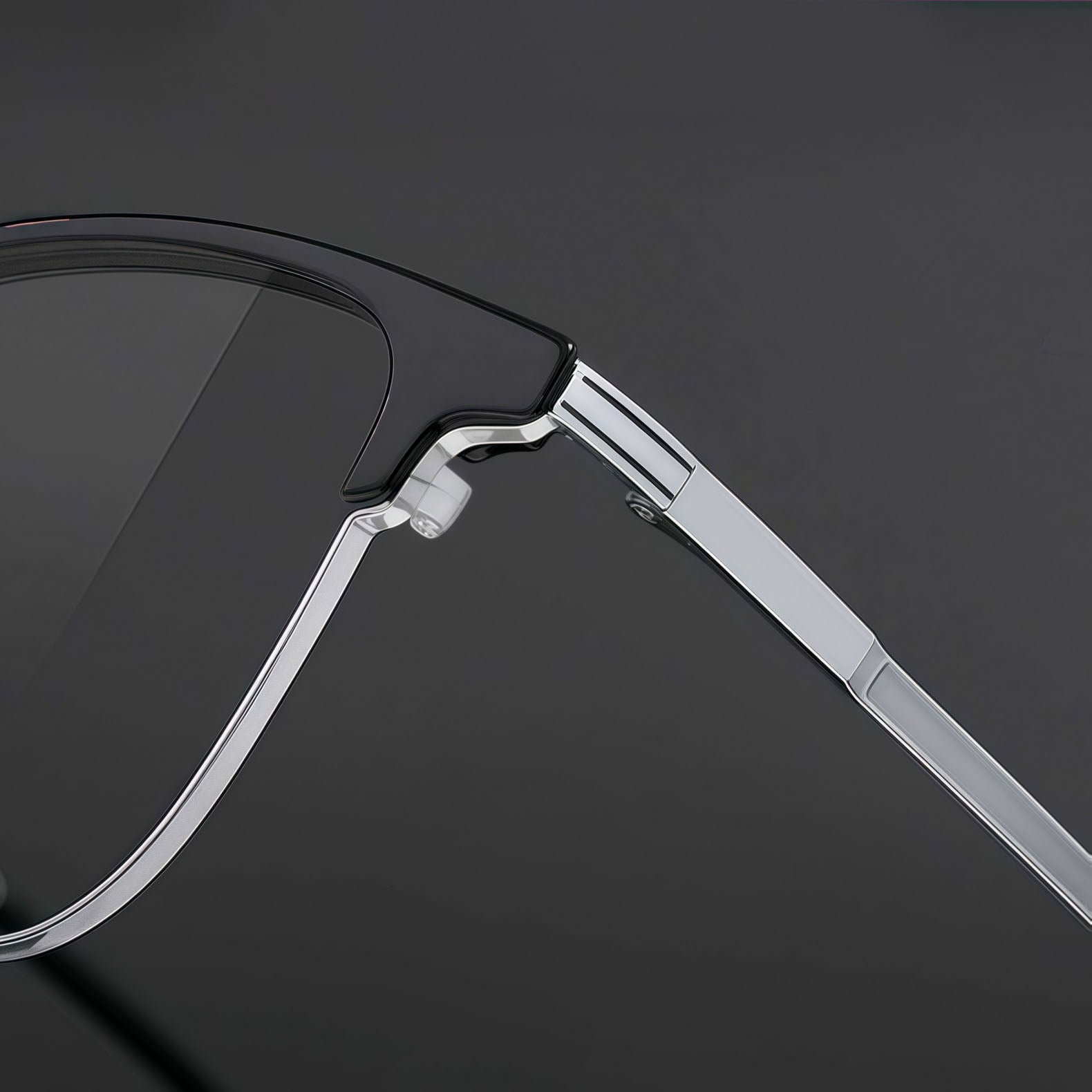 153mm Wide Frame Rectangle Eyeglasses for Men with Big Head