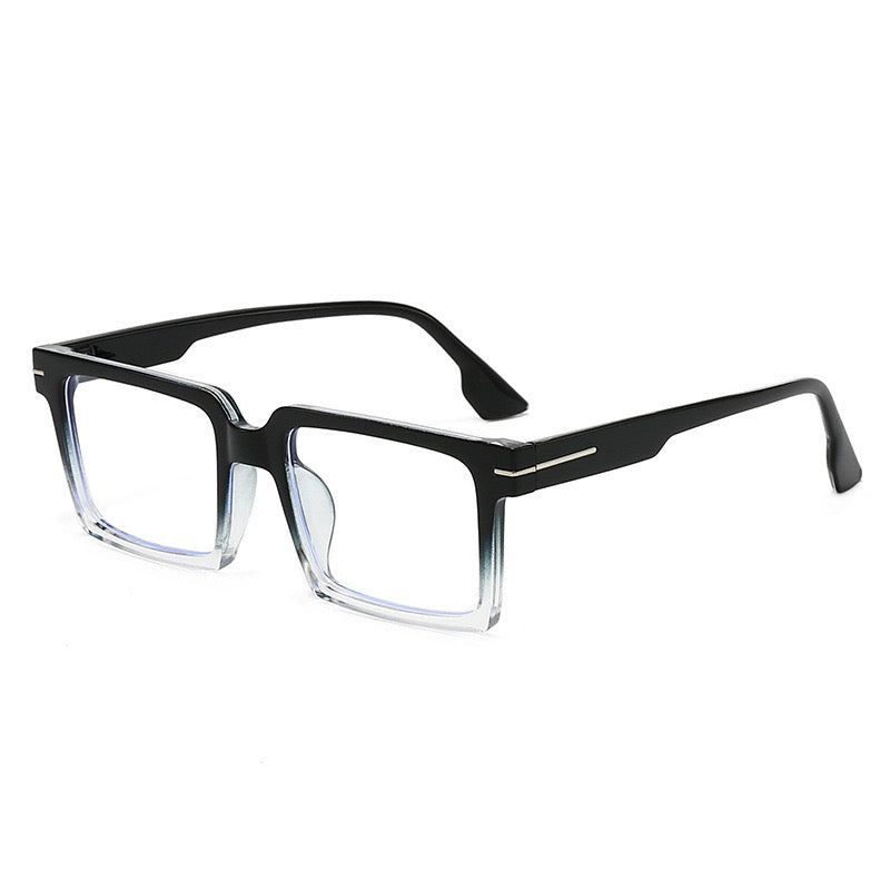 148mm Wide Frame Square Eyeglasses for Men with Big Head