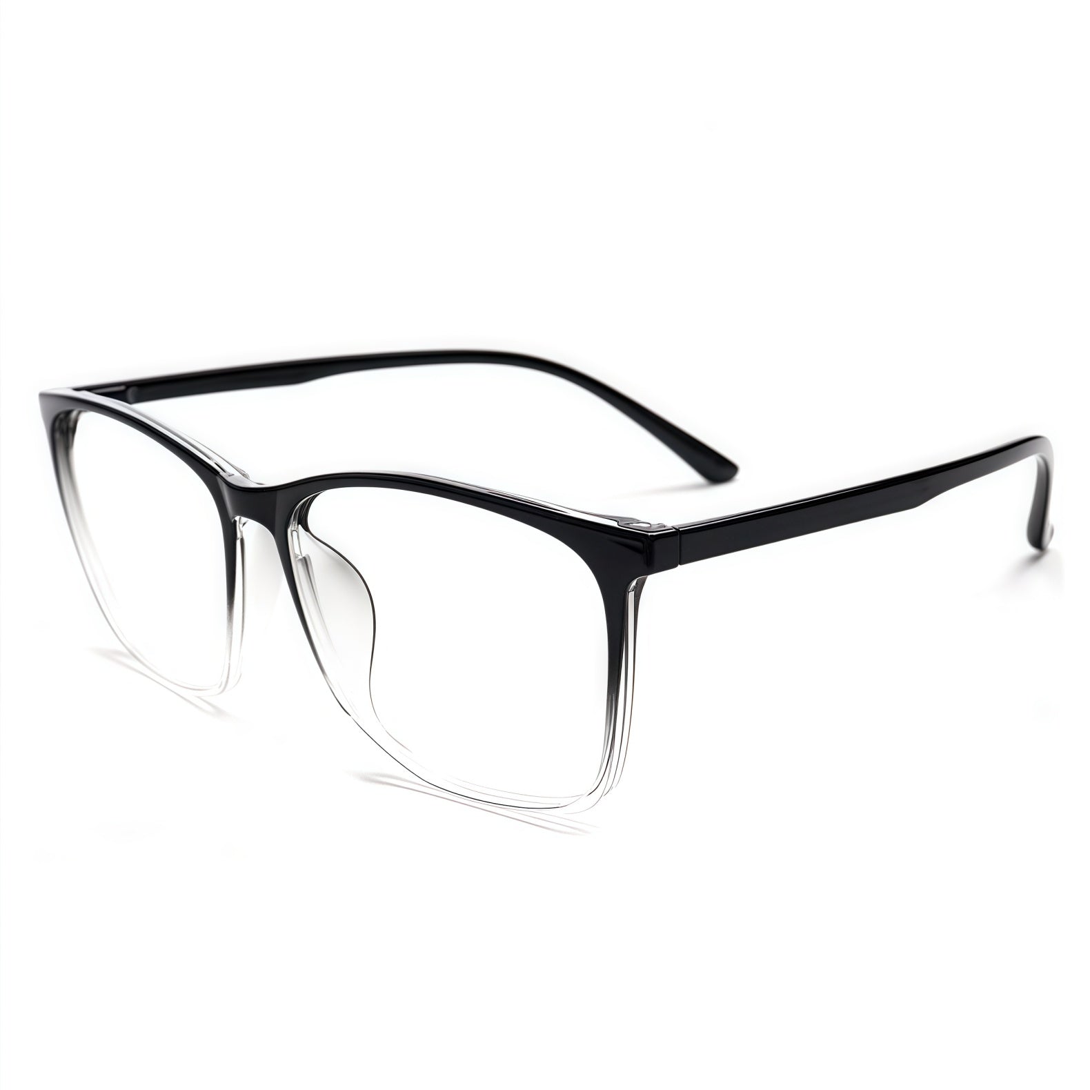 155mm Wide Frame Square Eyeglasses for Reading & Working