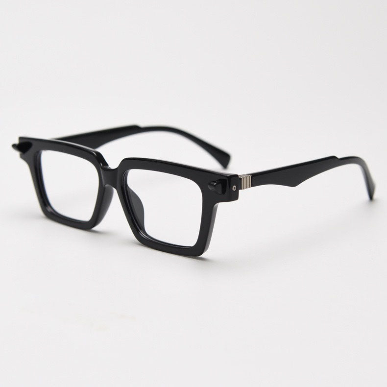 154mm Wide Frame Square Eyeglasses for Men with Big Head