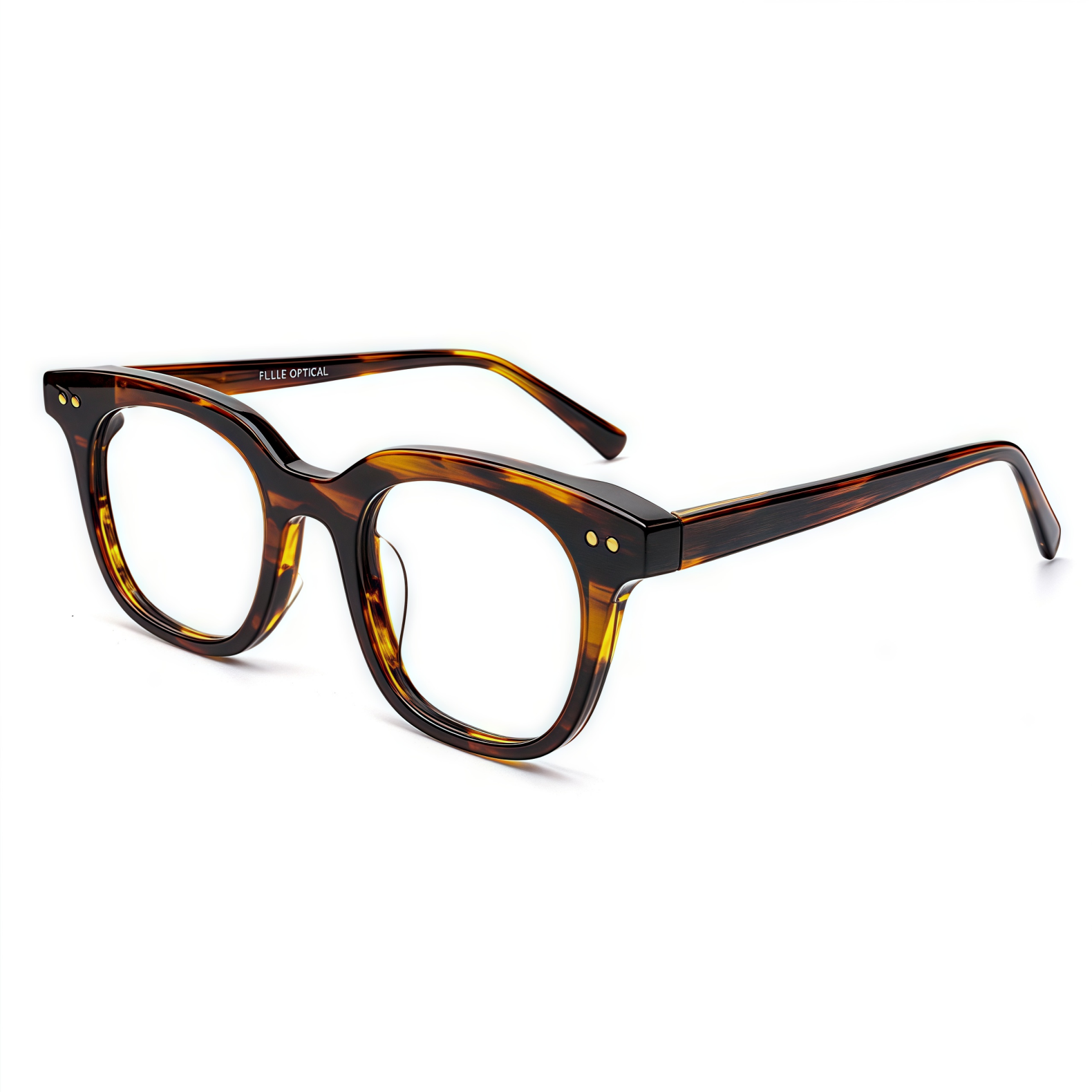 145mm Wide Frame Square Eyeglasses for Men with Big Head #frame-color_tortoise