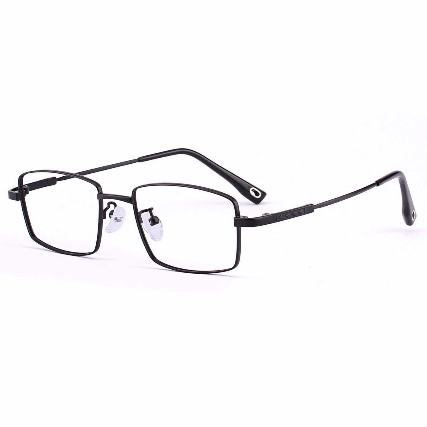 156mm Wide Frame Rectangle Eyeglasses for Men with Big Head