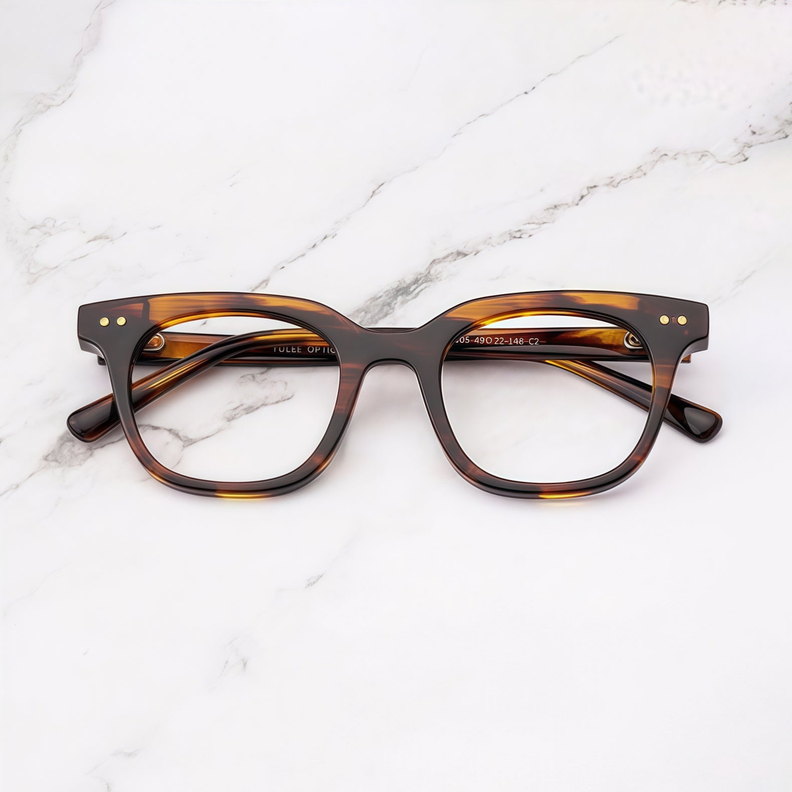 145mm Wide Frame Square Eyeglasses for Men with Big Head