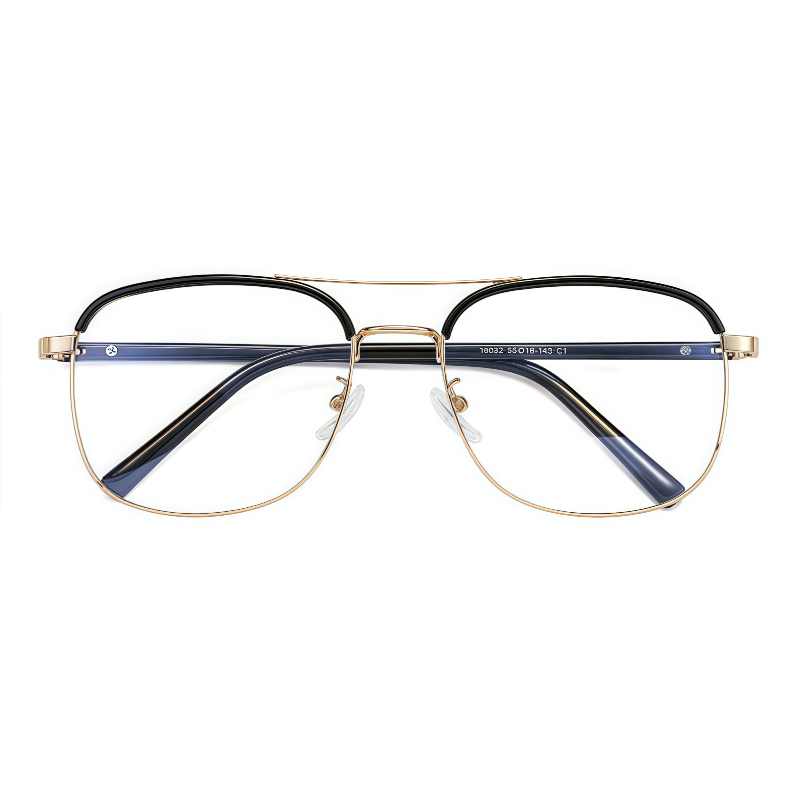 150mm Wide Square Metal Frame for Men with Big Head