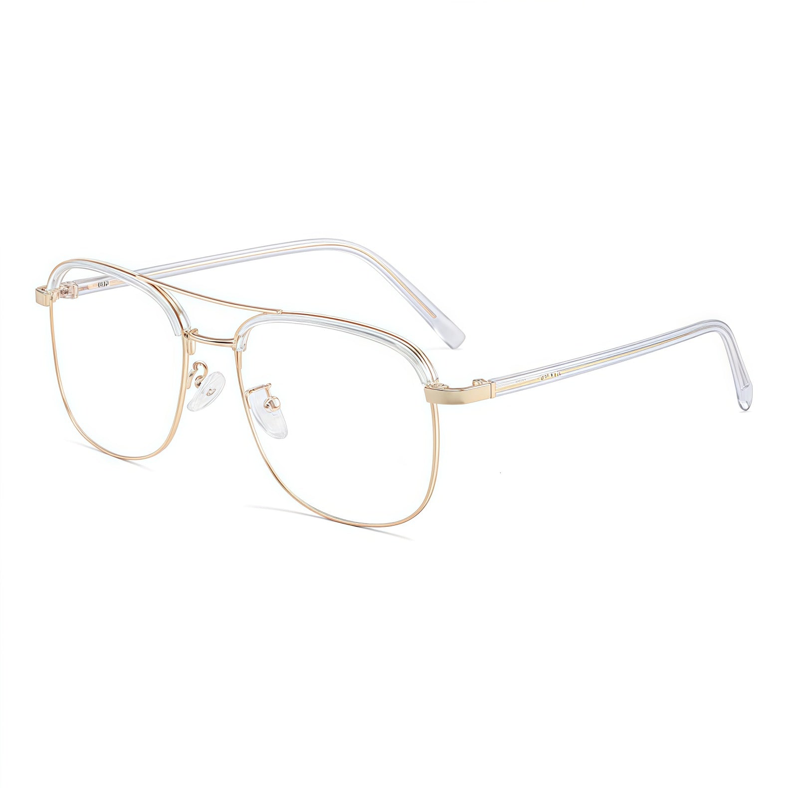 150mm Wide Square Metal Frame for Men with Big Head