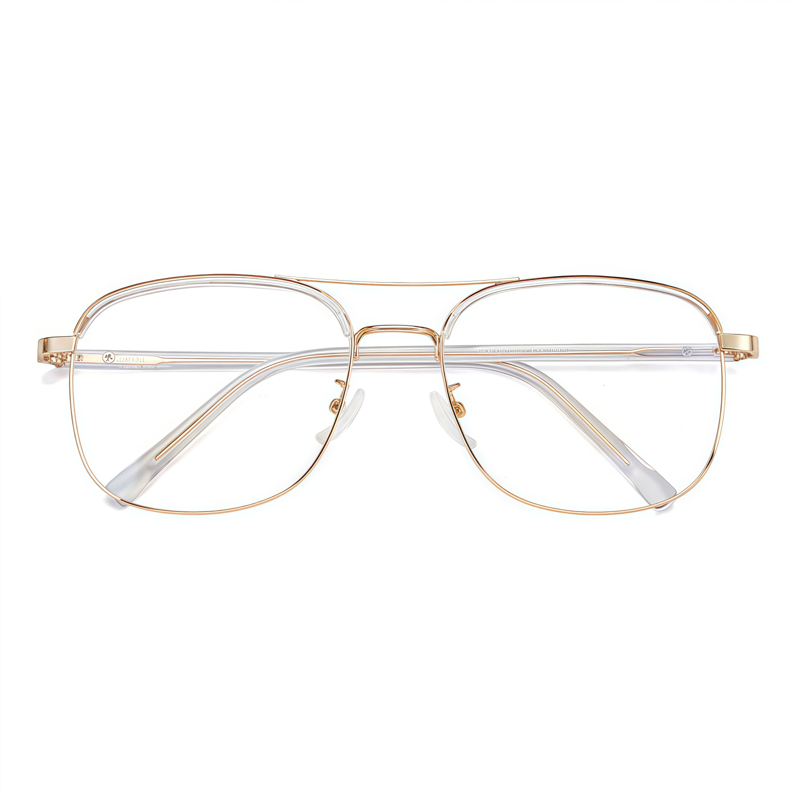 150mm Wide Square Metal Frame for Men with Big Head