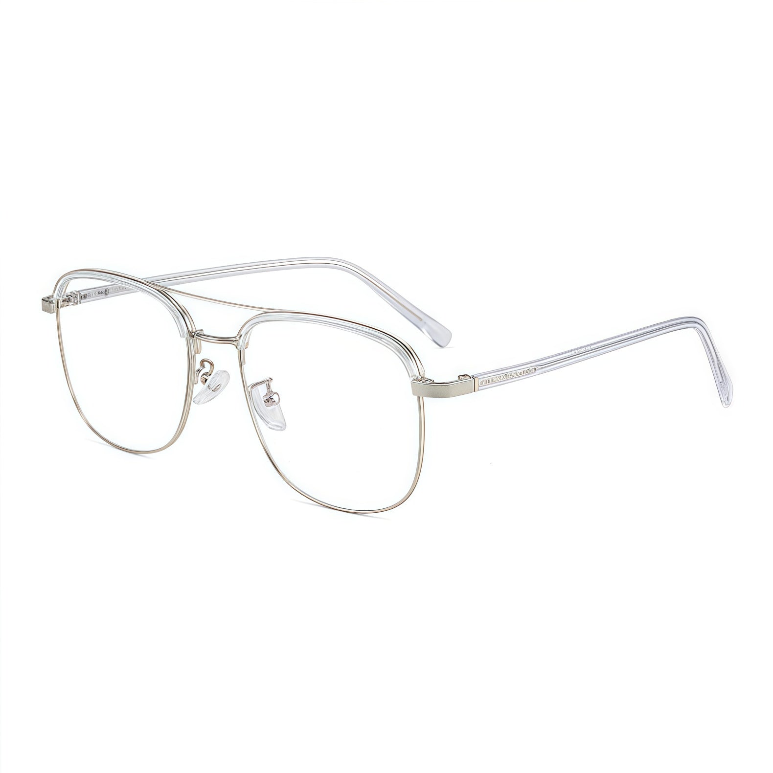 150mm Wide Square Metal Frame for Men with Big Head