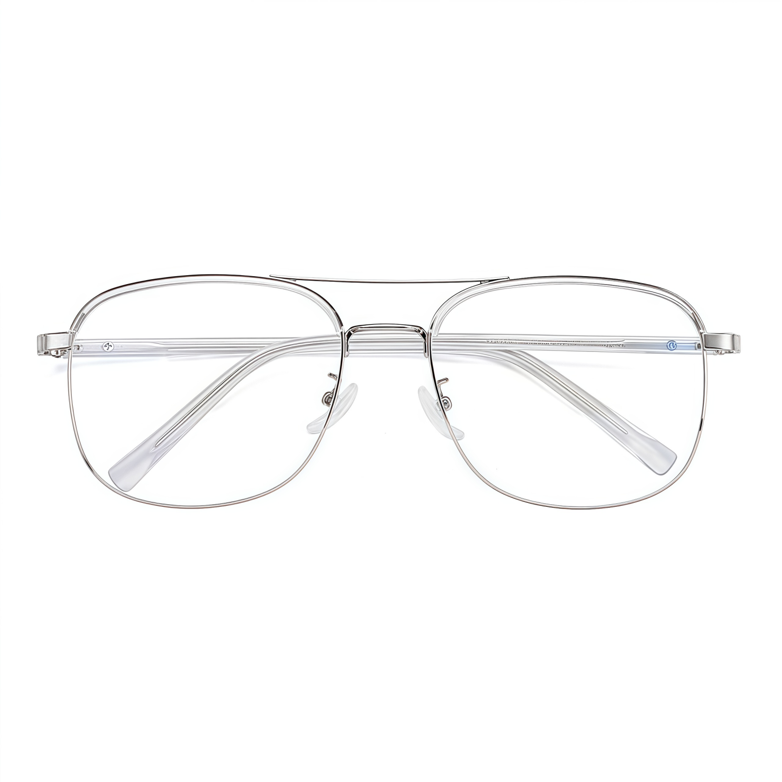 150mm Wide Square Metal Frame for Men with Big Head