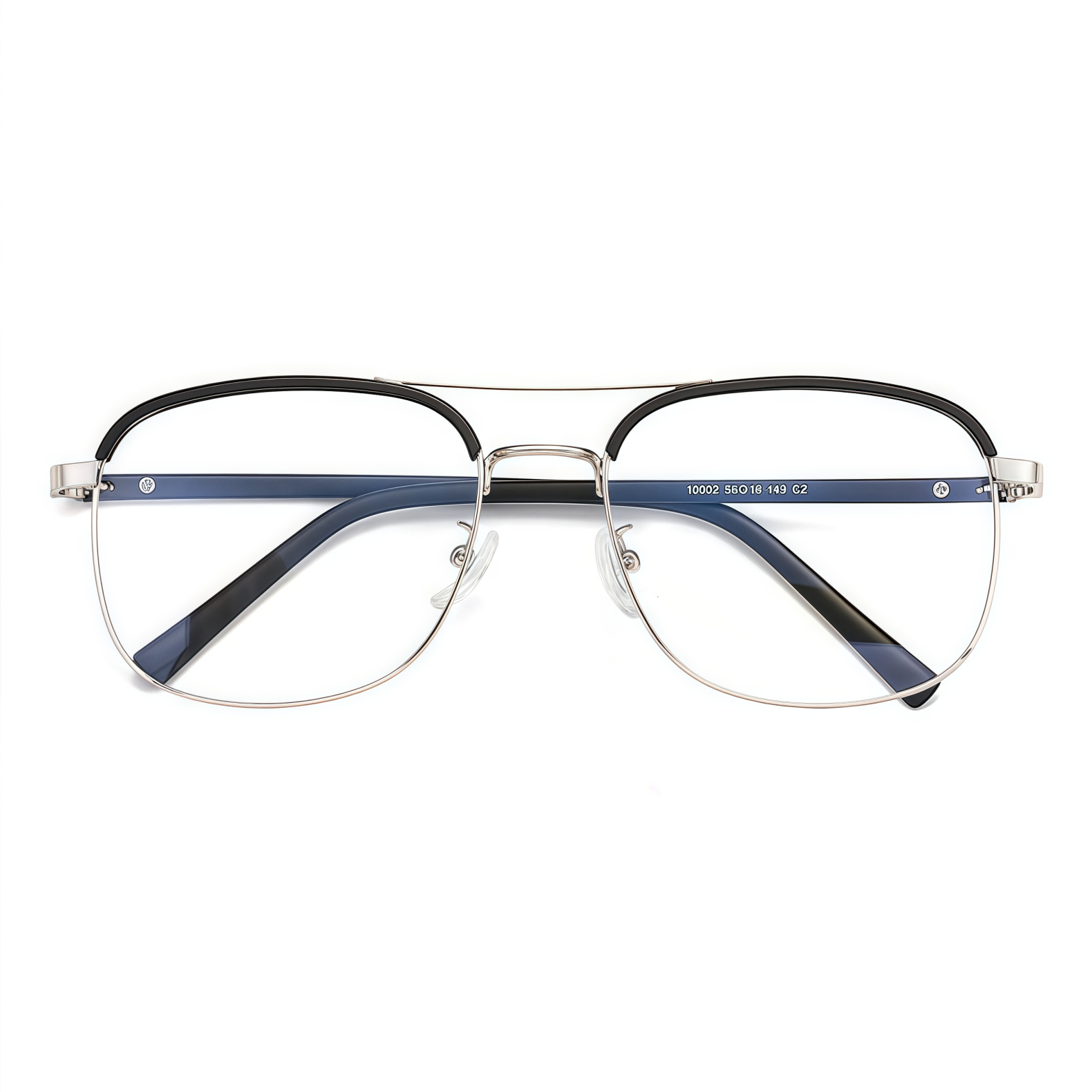 150mm Wide Square Metal Frame for Men with Big Head