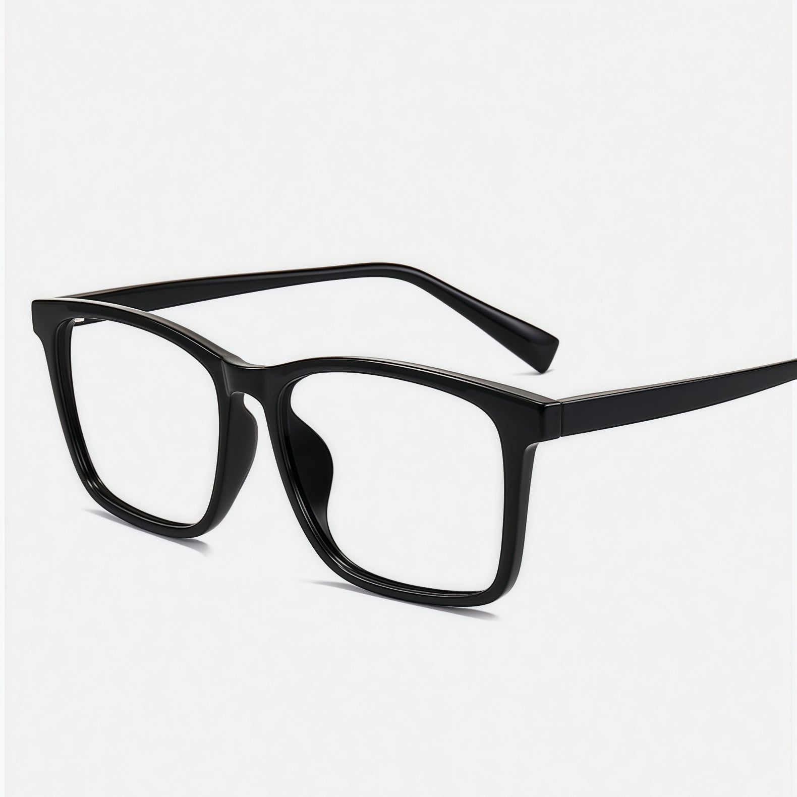 165mm Wide Frame Square Eyeglasses for Men with Big Head