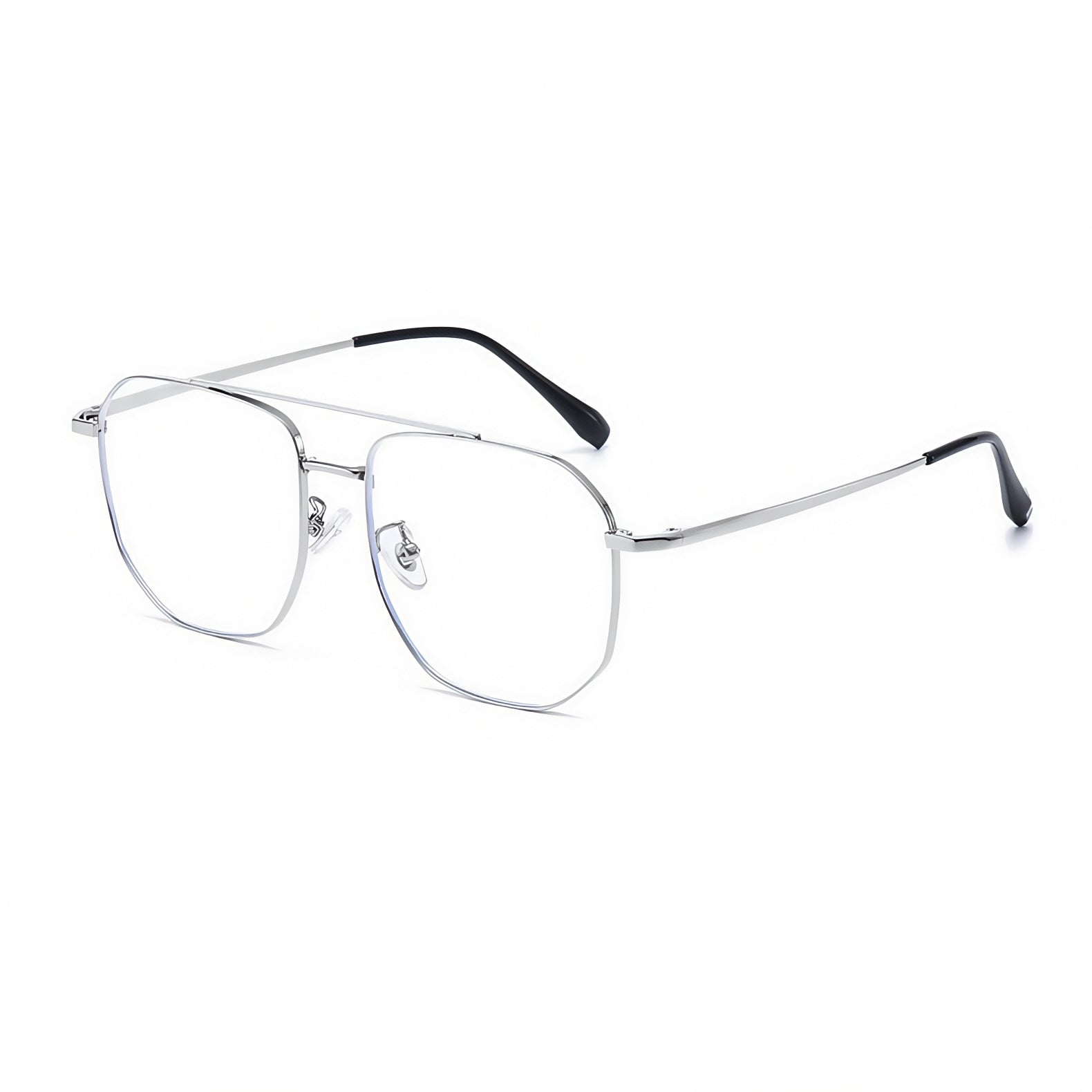 153mm Wide Gold Frame Glasses for Men