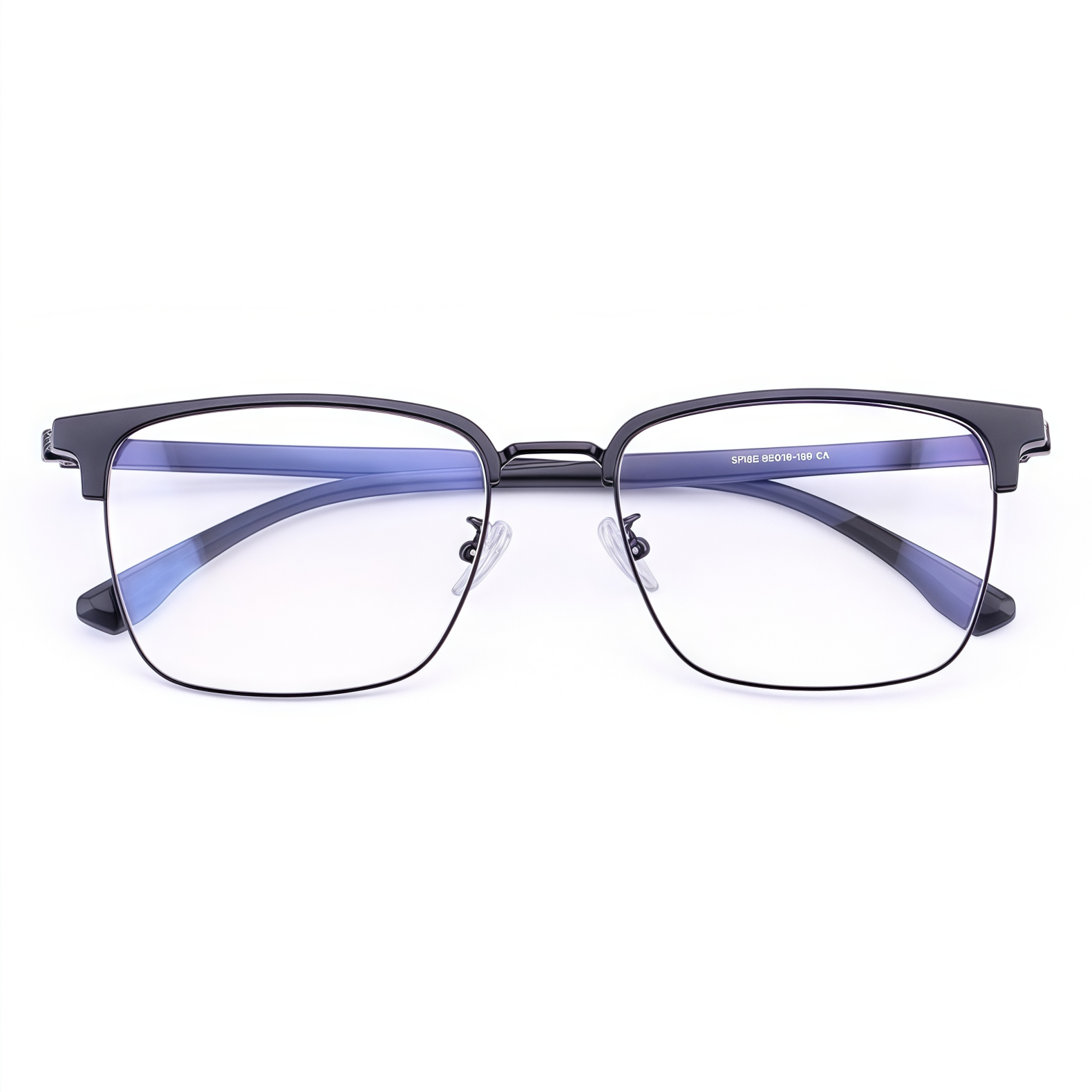 162mm Wide Frame BrowlineSquare Eyeglasses for Men with Big Head