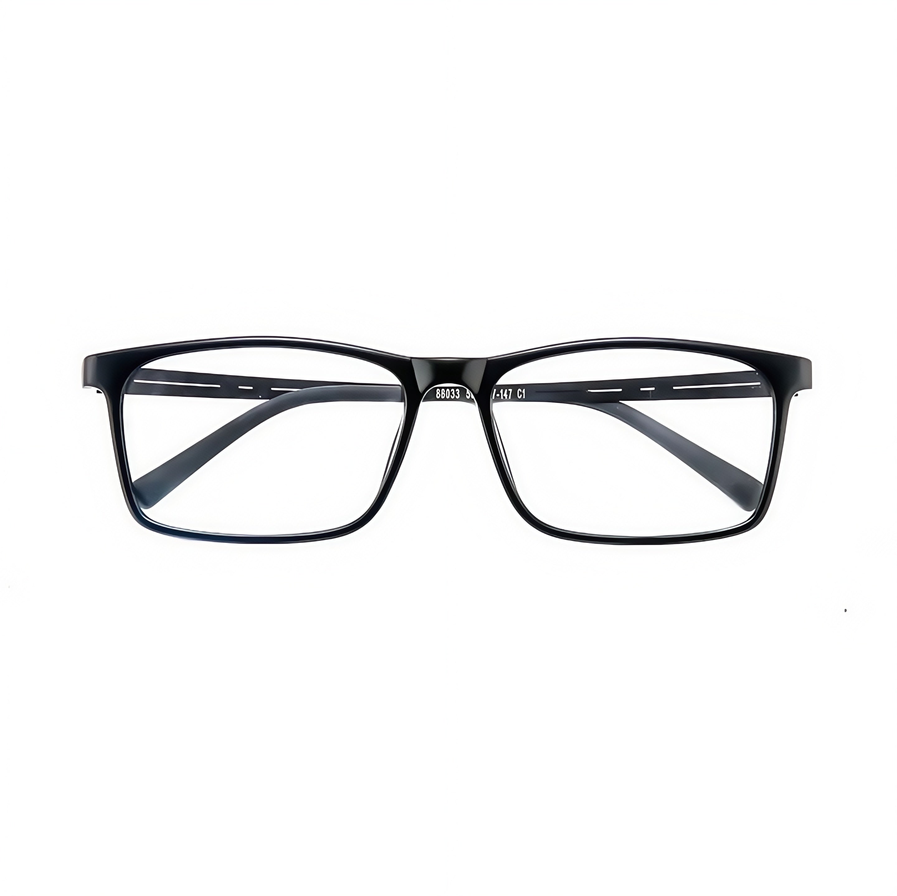 155mm Wide Huge Eyeglass Frames for Men #frame-color_black