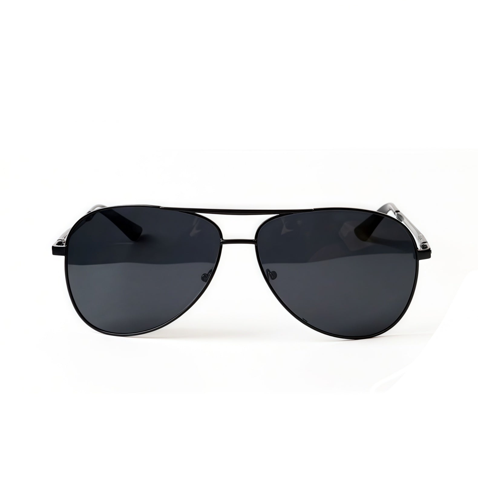 160mm Wide Aviator Metal Frame for Men with Big Head #frame-color_black