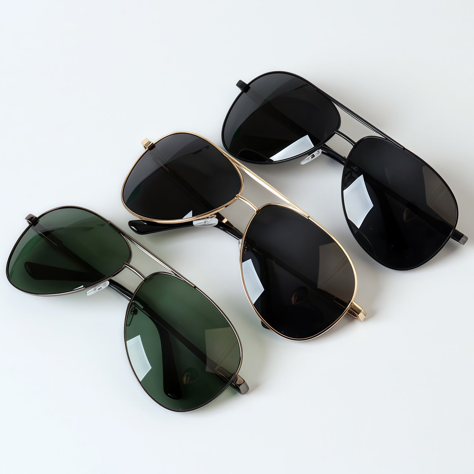 160mm Wide Aviator Metal Frame for Men with Big Head 