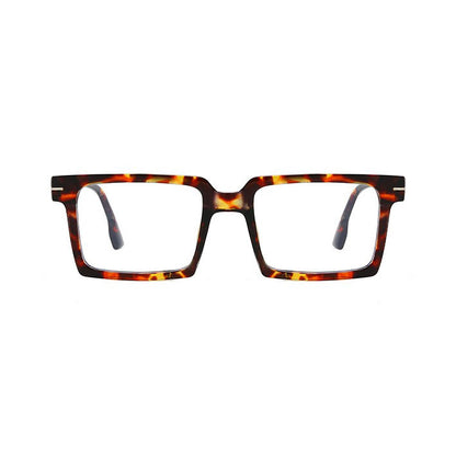 148mm Wide Frame Square Eyeglasses for Men with Big Head 