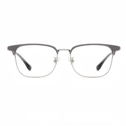 153mm Wide Frame Rectangle Eyeglasses for Men with Big Head 