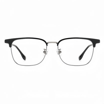 153mm Wide Frame Rectangle Eyeglasses for Men with Big Head 