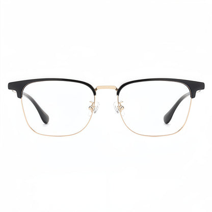 153mm Wide Frame Rectangle Eyeglasses for Men with Big Head 