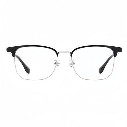 153mm Wide Frame Rectangle Eyeglasses for Men with Big Head 