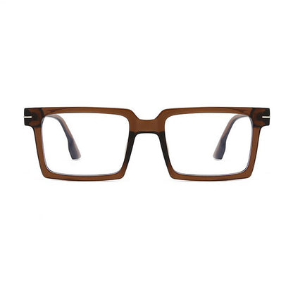 148mm Wide Frame Square Eyeglasses for Men with Big Head 