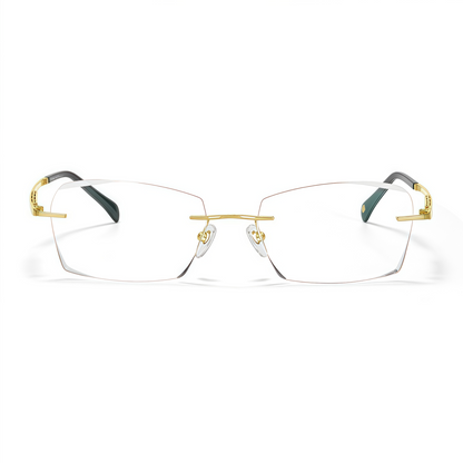 160mm Wide Square β Titanium Frame for Men with Big Head 