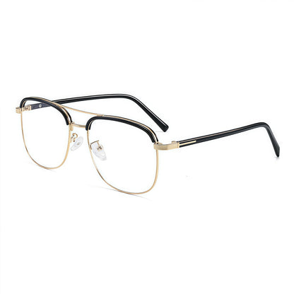 150mm Wide Square Metal Frame for Men with Big Head 
