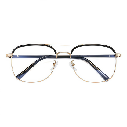 150mm Wide Square Metal Frame for Men with Big Head 