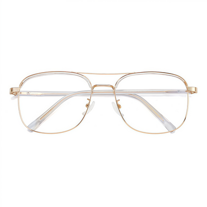 150mm Wide Square Metal Frame for Men with Big Head 