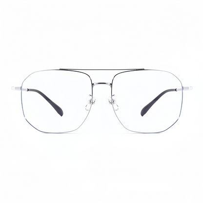 156mm Wide Square β Titanium Frame for Men with Big Head 