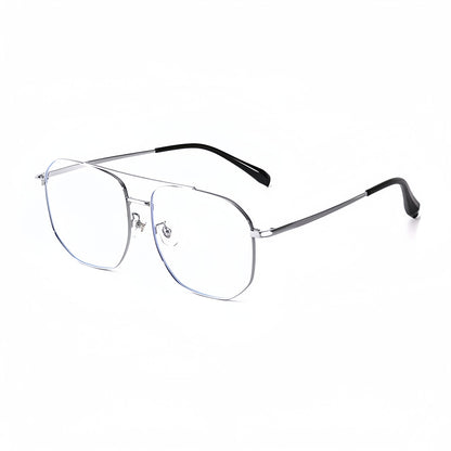 156mm Wide Square β Titanium Frame for Men with Big Head 