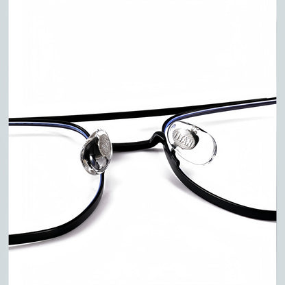 156mm Wide Square β Titanium Frame for Men with Big Head 