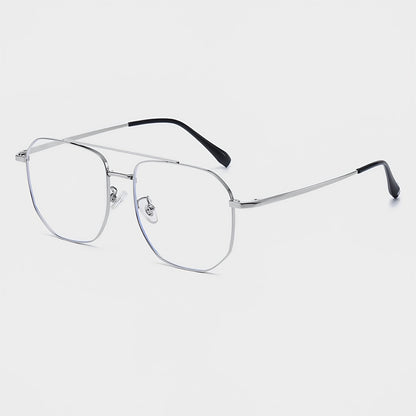 153mm Wide Gold Frame Glasses for Men 
