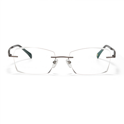 160mm Wide Square β Titanium Frame for Men with Big Head 