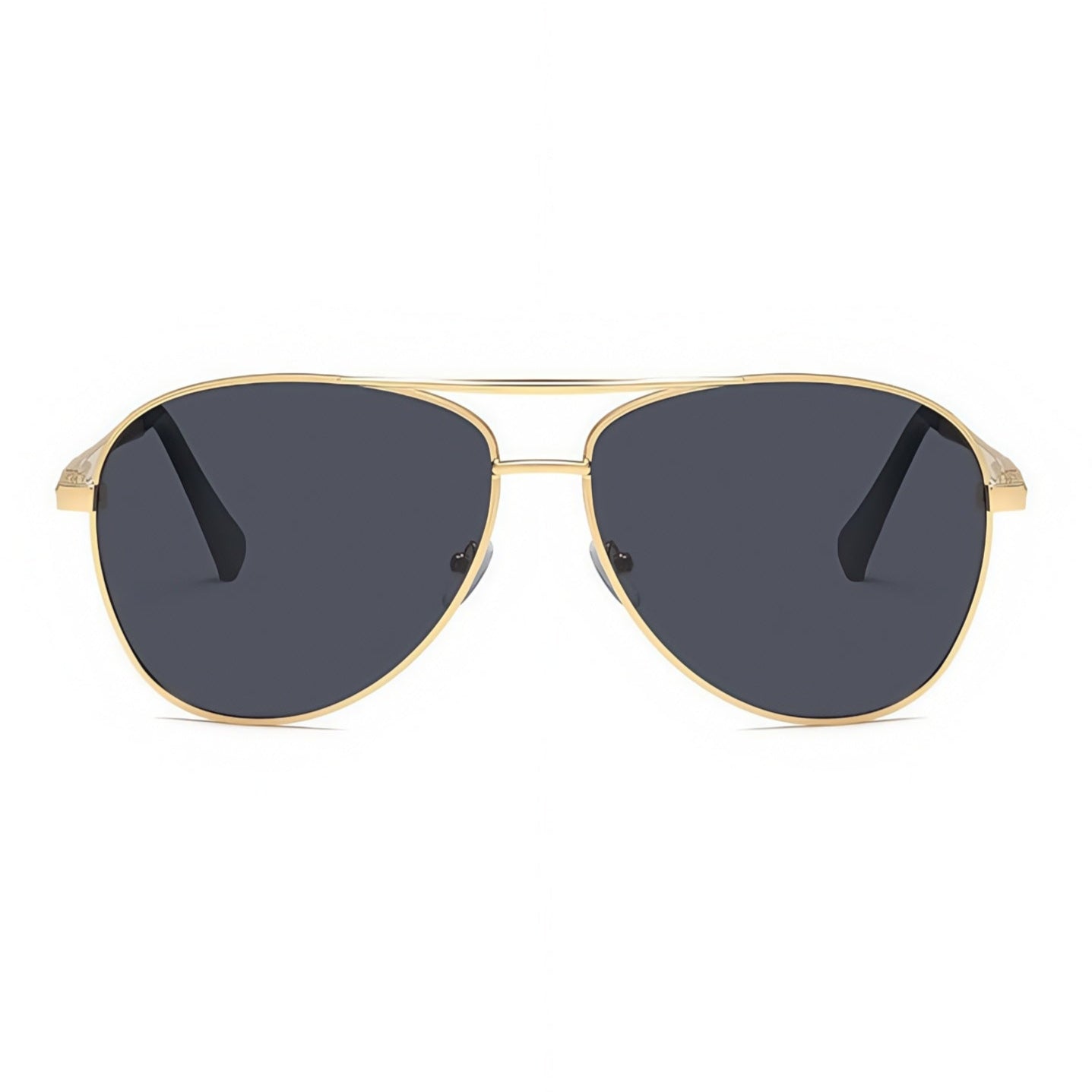 160mm Wide Aviator Metal Frame for Men with Big Head #frame-color_gold