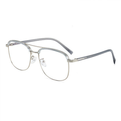 150mm Wide Square Metal Frame for Men with Big Head 