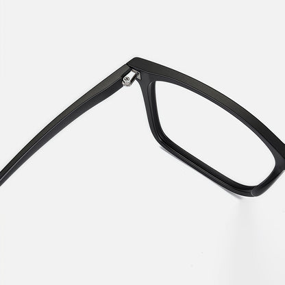 165mm Wide Frame Square Eyeglasses for Men with Big Head 