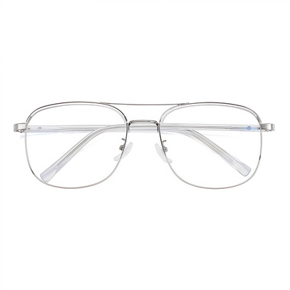 150mm Wide Square Metal Frame for Men with Big Head 
